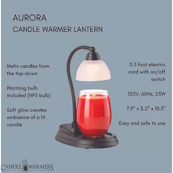 Candle Warmers Etc. Aurora Lamp Candle Fragrance Warmer - Picture 7 of 8